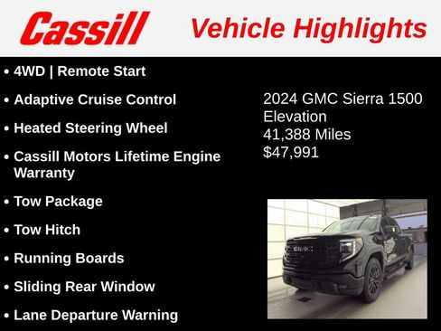 Used 2024 GMC Sierra 1500 Elevation w/ Elevation Premium Package AWD/4WD image 3