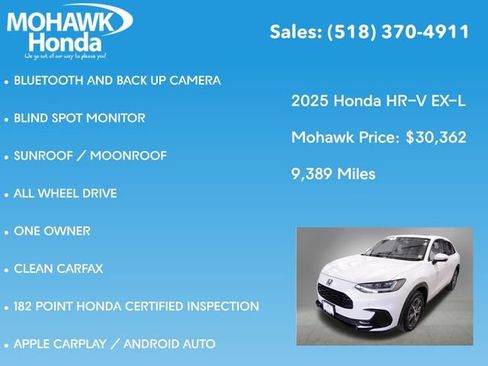 Certified 2025 Honda HR-V EX-L image 8