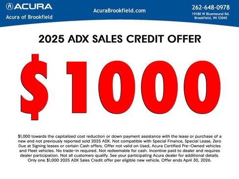 New 2025 Acura ADX A-Spec image 32