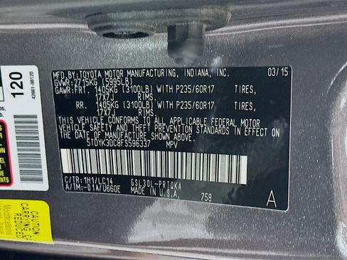 Used 2015 Toyota Sienna XLE w/ XLE Navigation Package image 12