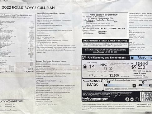 Certified 2022 Rolls-Royce Cullinan image 69