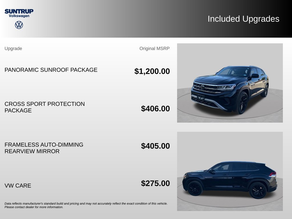 Used 2023 Volkswagen Atlas Cross Sport SE w/ Panoramic Sunroof Package FWD image 2