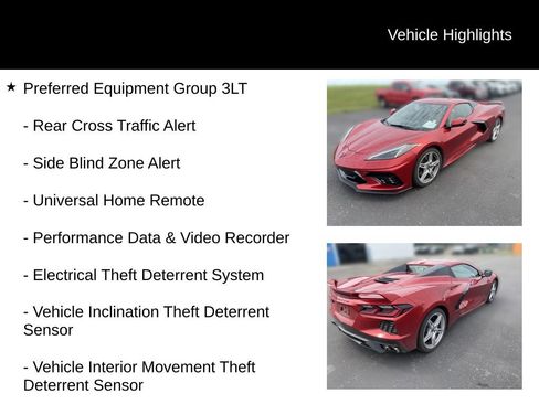 Used 2022 Chevrolet Corvette Stingray Premium Conv w/ Z51 Performance Package RWD image 15