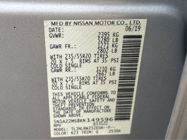 Used 2019 Nissan Murano SL w/ SL Technology Package AWD/4WD image 26