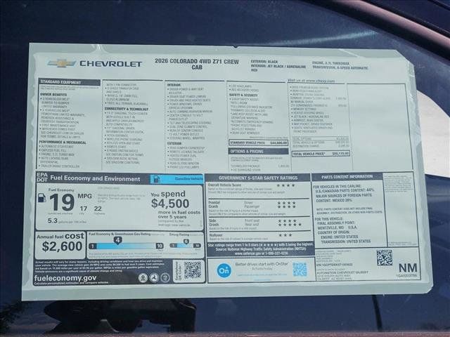 New 2026 Chevrolet Colorado Z71 w/ Technology Package AWD/4WD image 17