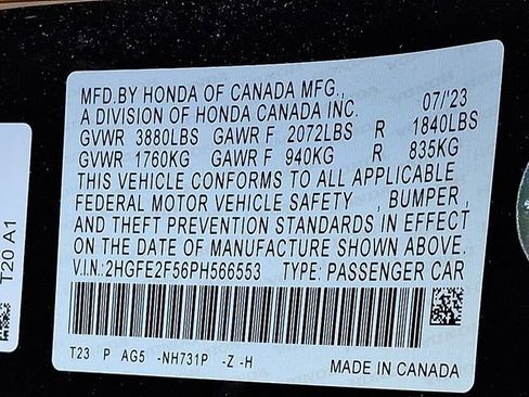 Used 2023 Honda Civic Sport image 23