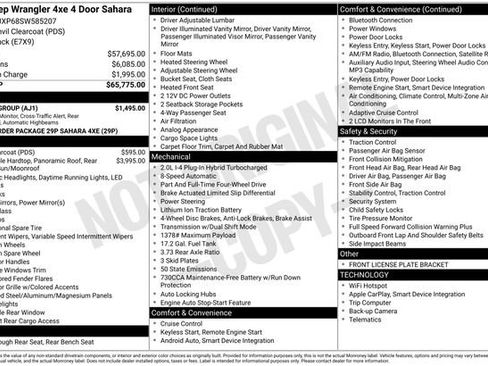 Used 2025 Jeep Wrangler Unlimited Sahara w/ Safety Group image 52