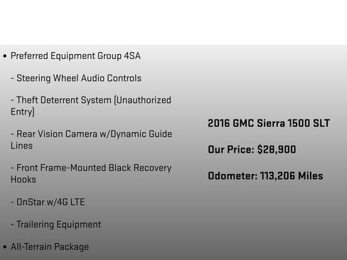 Used 2016 GMC Sierra 1500 SLT w/ All-Terrain Package AWD/4WD image 25
