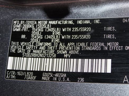 Certified 2022 Toyota Highlander Limited image 71