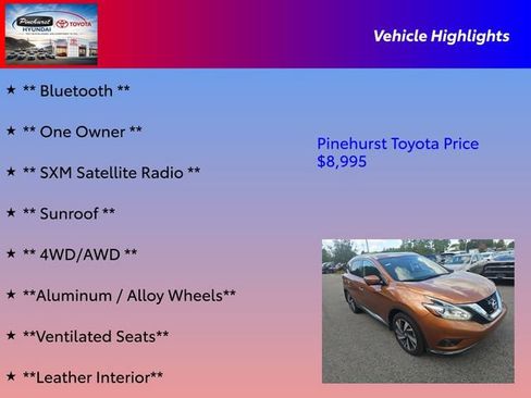 Used 2015 Nissan Murano Platinum w/ Platinum Technology Package AWD/4WD image 16