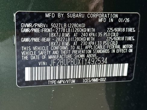 New 2026 Subaru Outback Premium image 28