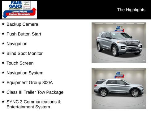 Used 2020 Ford Explorer Limited w/ Class III Trailer Tow Package AWD/4WD image 2