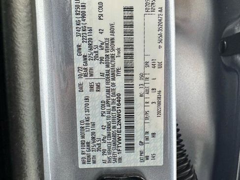 Used 2022 Ford F150 Lightning Lariat AWD/4WD image 44