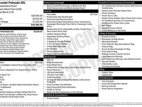 Used 2022 Hyundai Palisade SEL w/ Premium Package image 7