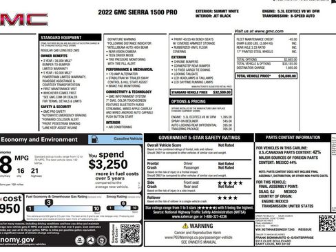 Used 2022 GMC Sierra 1500 Pro w/ Trailering Package image 4