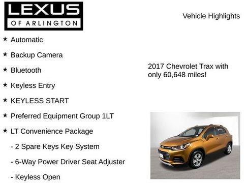 Used 2017 Chevrolet Trax LT w/ Sun & Sound Package image 8