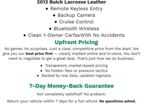 Used 2013 Buick LaCrosse Leather FWD image 1