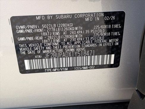 New 2026 Subaru Outback Premium AWD/4WD image 19