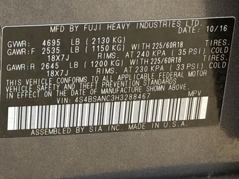 Used 2017 Subaru Outback 2.5i Limited AWD/4WD image 30