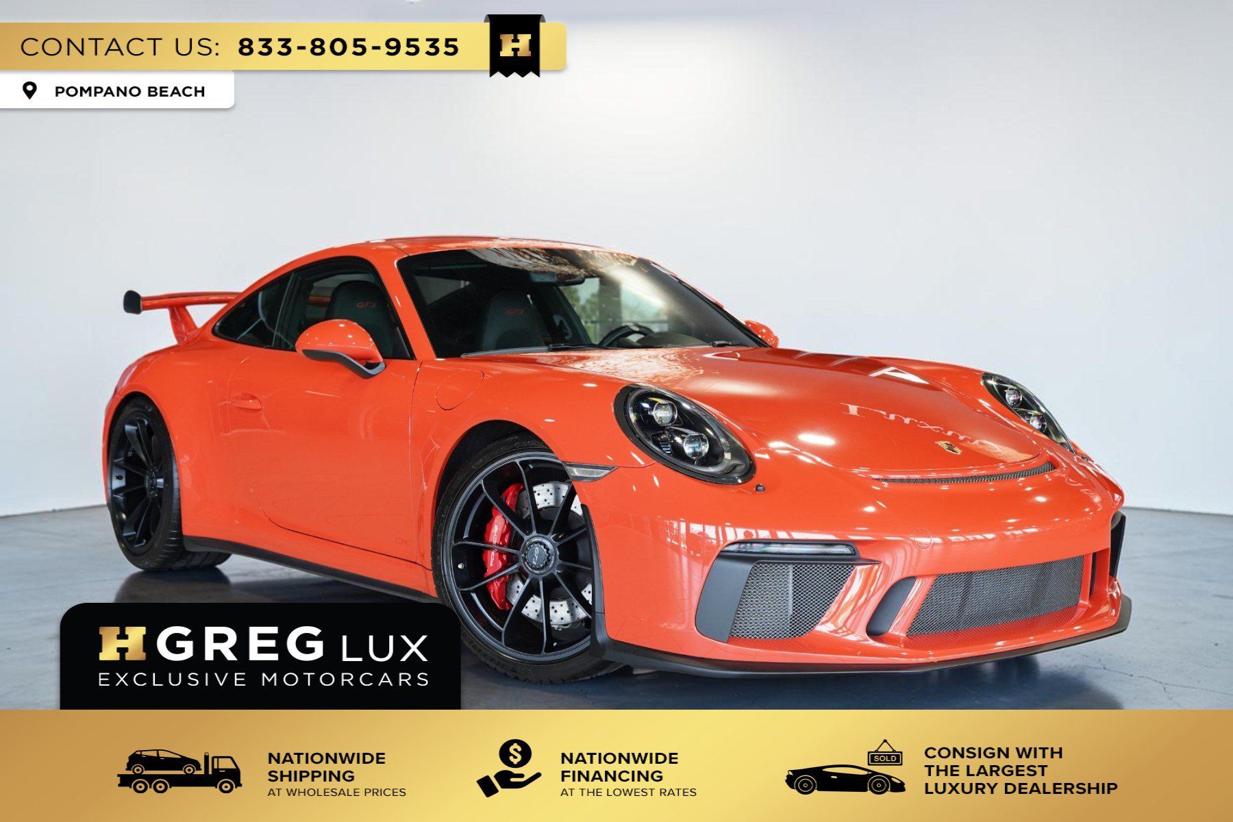 Used 2018 Porsche 911 GT3 RWD image 1