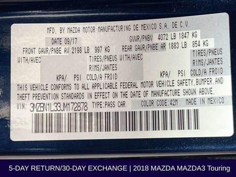 Used 2018 MAZDA MAZDA3 Touring FWD image 35