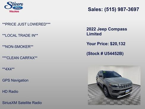 Used 2022 Jeep Compass Limited w/ Elite Group AWD/4WD image 40