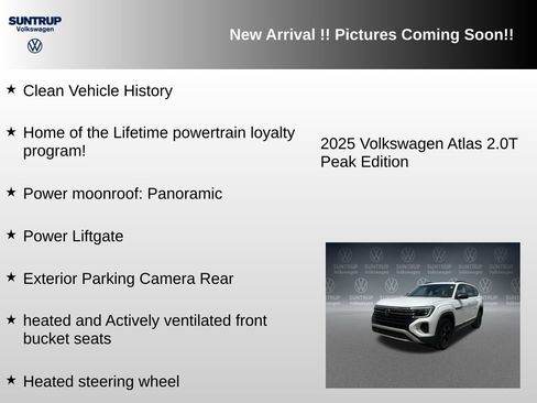 Used 2025 Volkswagen Atlas Peak Edition SE AWD/4WD image 5