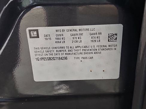 Certified 2016 Chevrolet Cruze LT w/ Technology Package FWD image 40
