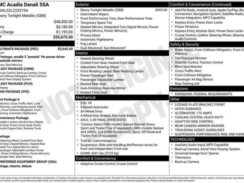 Used 2020 GMC Acadia Denali w/ Denali Ultimate Package image 4