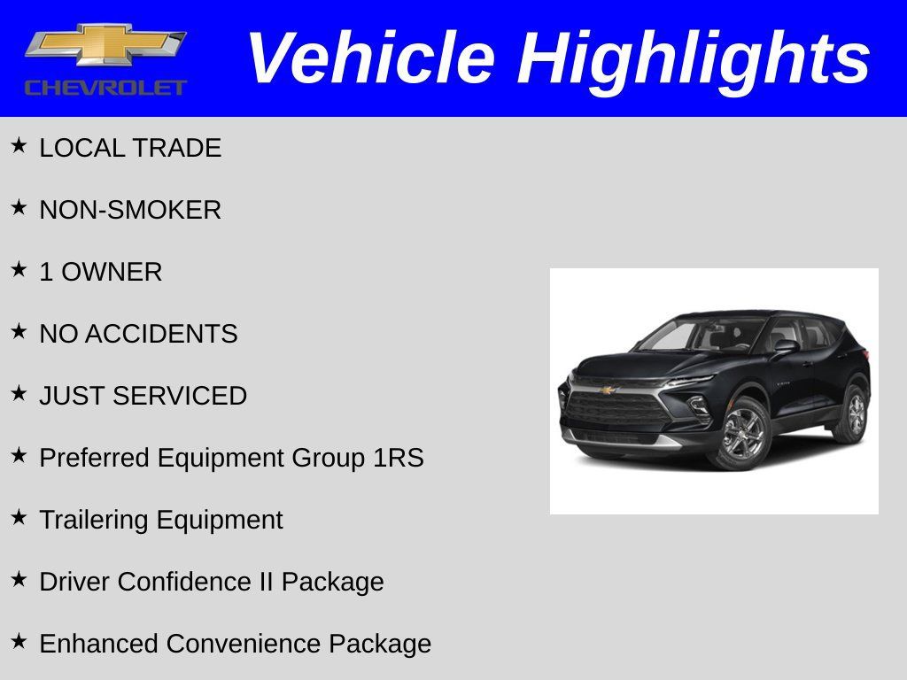Certified 2024 Chevrolet Blazer RS w/ Driver Confidence II Package FWD image 2