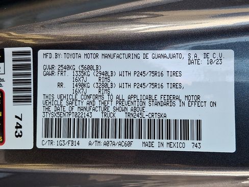 Used 2023 Toyota Tacoma SR w/ SR Convenience Package AWD/4WD image 26