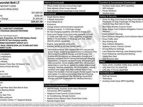 New 2027 Chevrolet Bolt LT FWD image 7