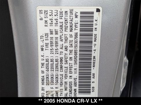 Used 2005 Honda CR-V LX image 24