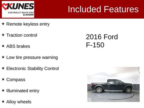 Used 2016 Ford F150 XLT w/ Equipment Group 302A Luxury AWD/4WD image 2