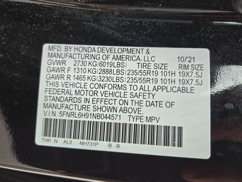 Used 2022 Honda Odyssey Elite image 16