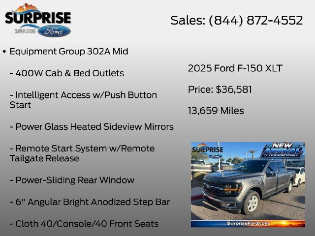 Used 2025 Ford F150 XLT w/ Equipment Group 302A MID RWD image 11