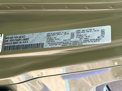 New 2026 Jeep Gladiator Sport AWD/4WD image 33