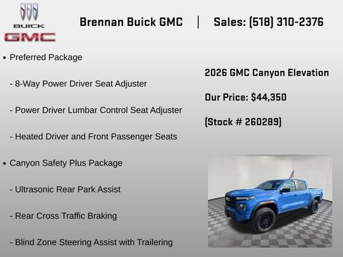New 2026 GMC Canyon Elevation w/ Convenience Package AWD/4WD image 18