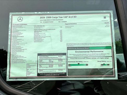 New 2026 Mercedes-Benz Sprinter 2500 image 18