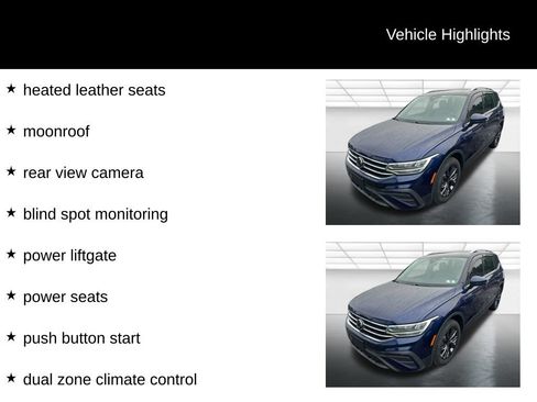 Used 2022 Volkswagen Tiguan SE w/ Panoramic Sunroof Package AWD/4WD image 2