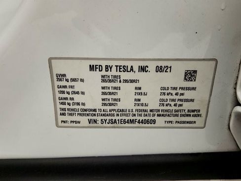 Used 2021 Tesla Model S Plaid AWD/4WD image 23