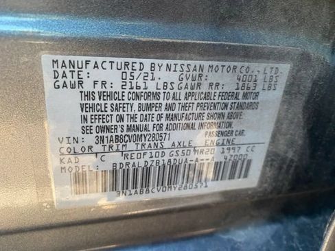 Used 2021 Nissan Sentra SV w/ SV Premium Package FWD image 14