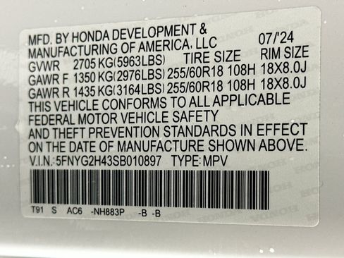 Used 2025 Honda Pilot EX-L image 12