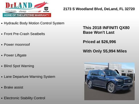 Used 2018 INFINITI QX80 2WD w/ Deluxe Technology Package image 31