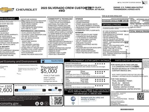 Used 2023 Chevrolet Silverado 1500 Custom Trail Boss w/ LPO, Dark Essentials Package AWD/4WD image 13