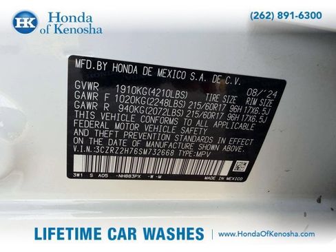 Certified 2025 Honda HR-V EX-L image 24
