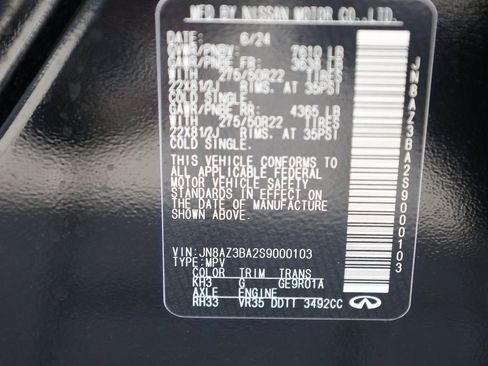Certified 2025 INFINITI QX80 Luxe RWD image 50