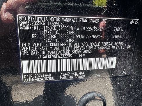 Used 2015 Toyota RAV4 XLE FWD image 17