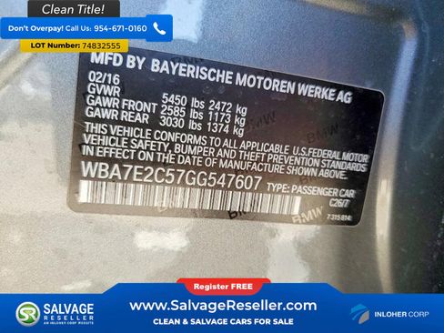 Used 2016 BMW 740i image 17