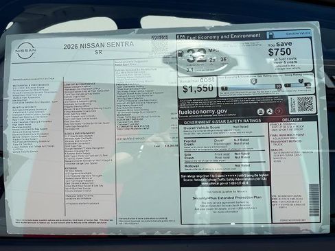 New 2026 Nissan Sentra SR w/ SR Premium Package FWD image 25